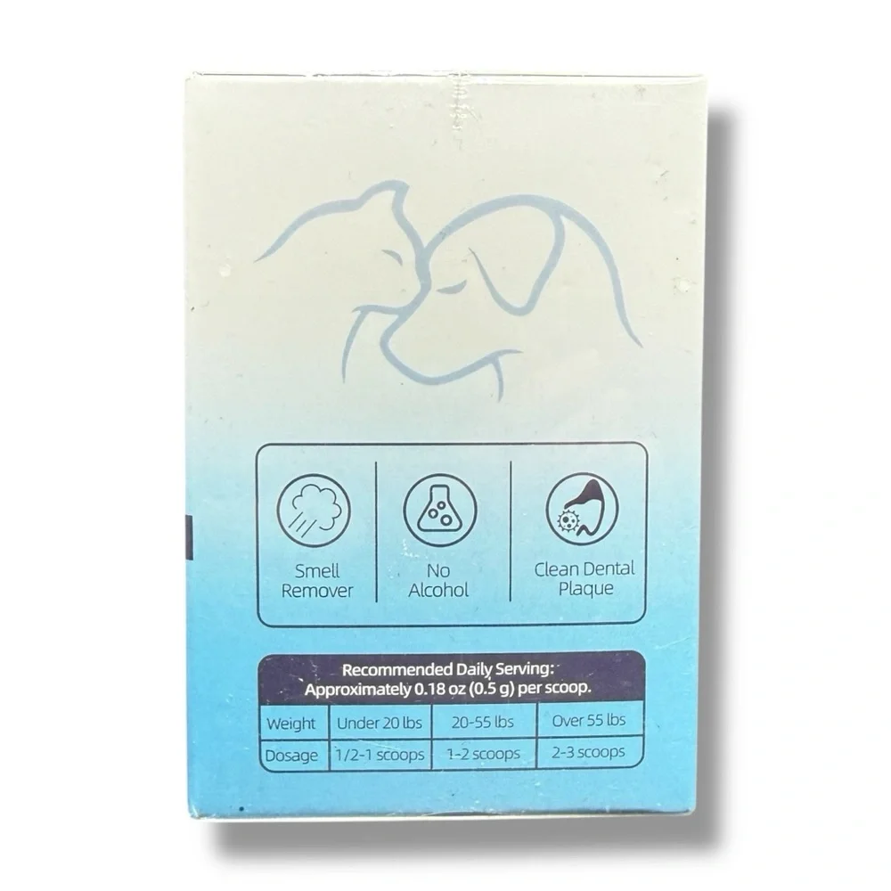 OMYGYM Dog Dental Powder Teeth Whitening Oral Care Teeth Stain Remover EXP 12/26